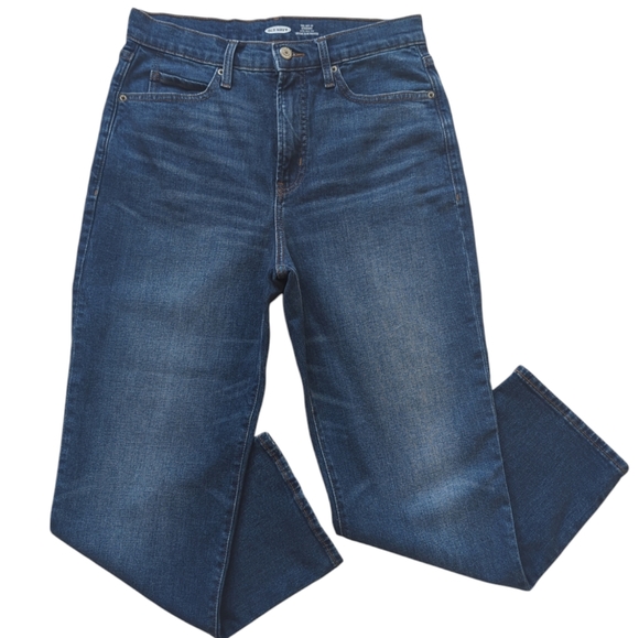 Old Navy Denim - Old Navy Sky-Hi Straight Extra High Rise Loose Relax Tulip Mom Jeans 8 Blue
